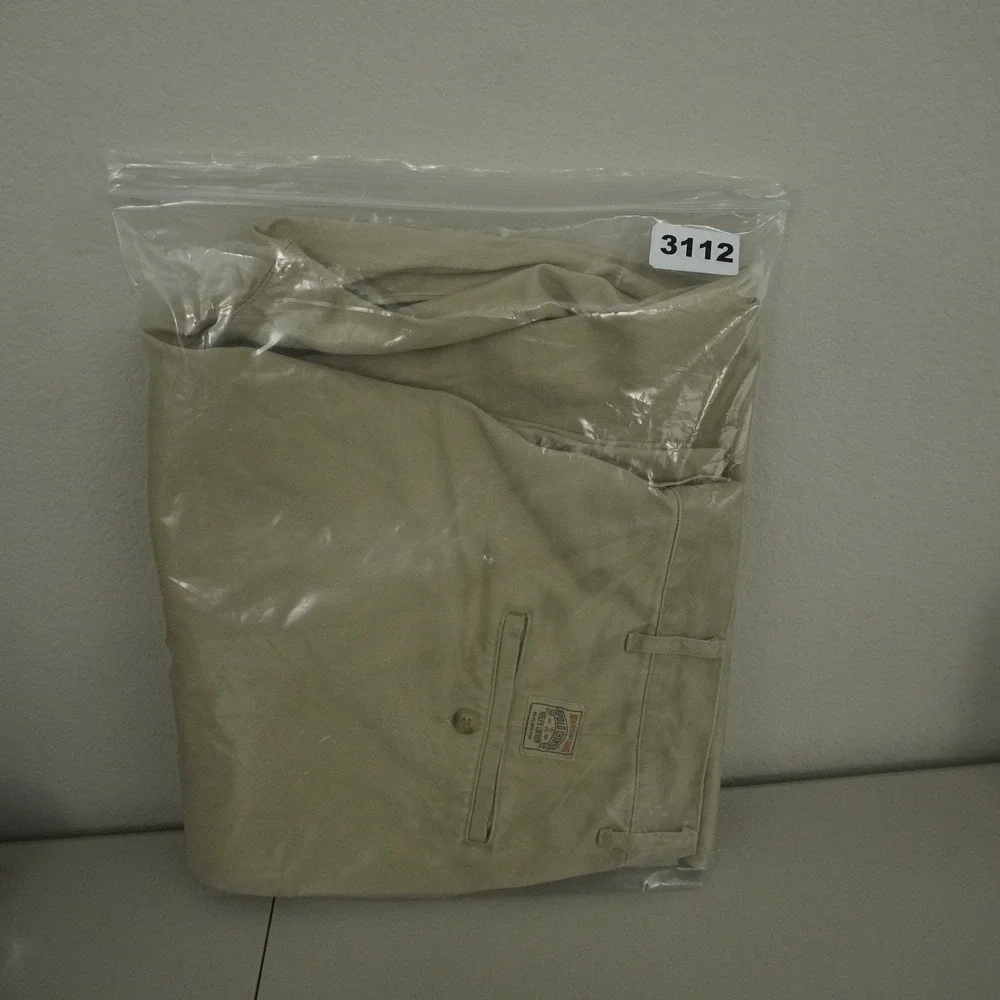 Vintage Polo Ralph Lauren Chino Pants Mens 36x31 Khaki Tan Pleated Cotton Twill